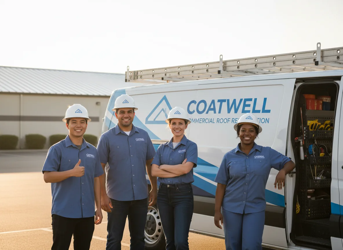Commercial roof coating company in Kildare, TX