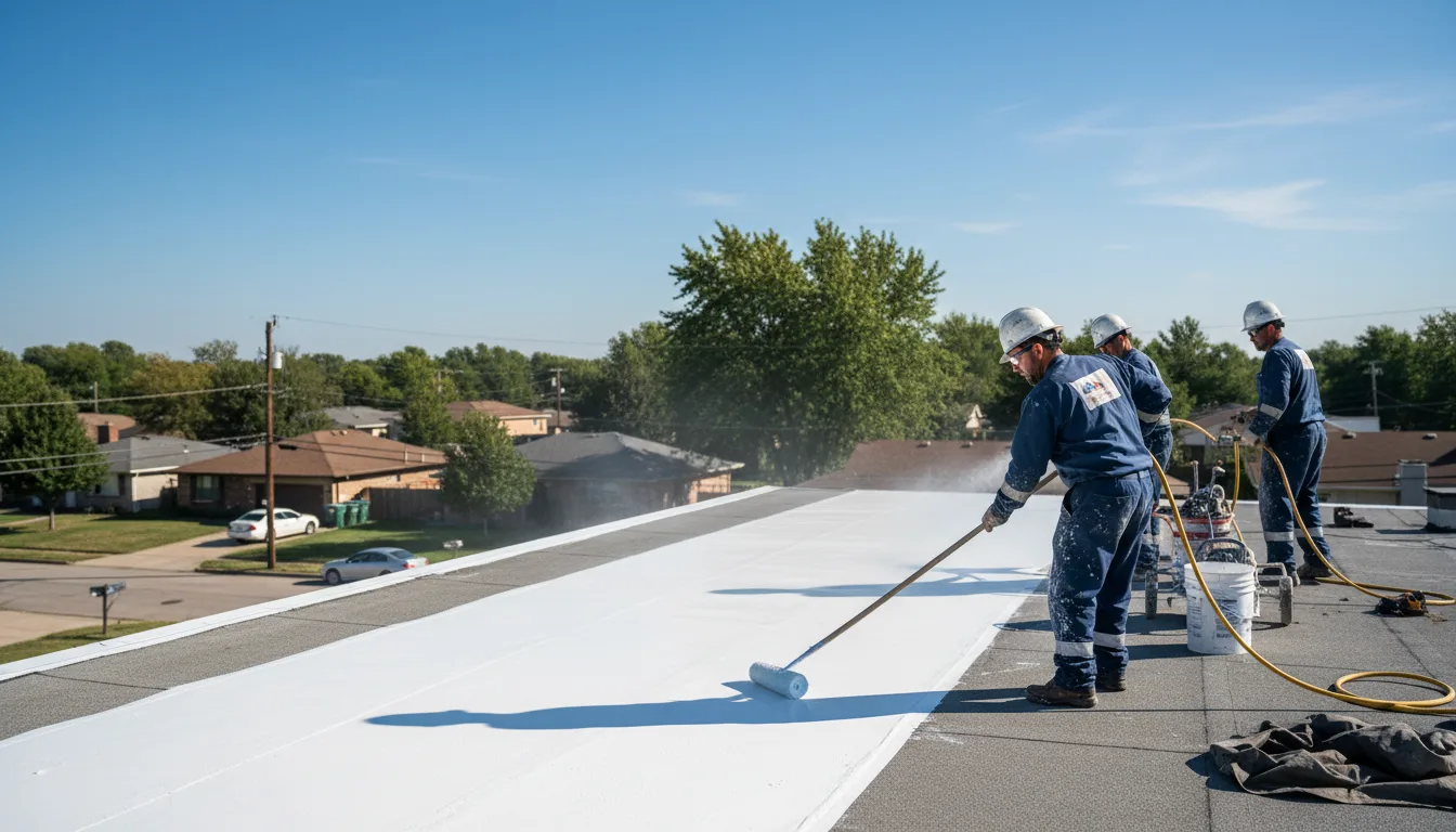 Commercial roof coating in Kildare, TX near me